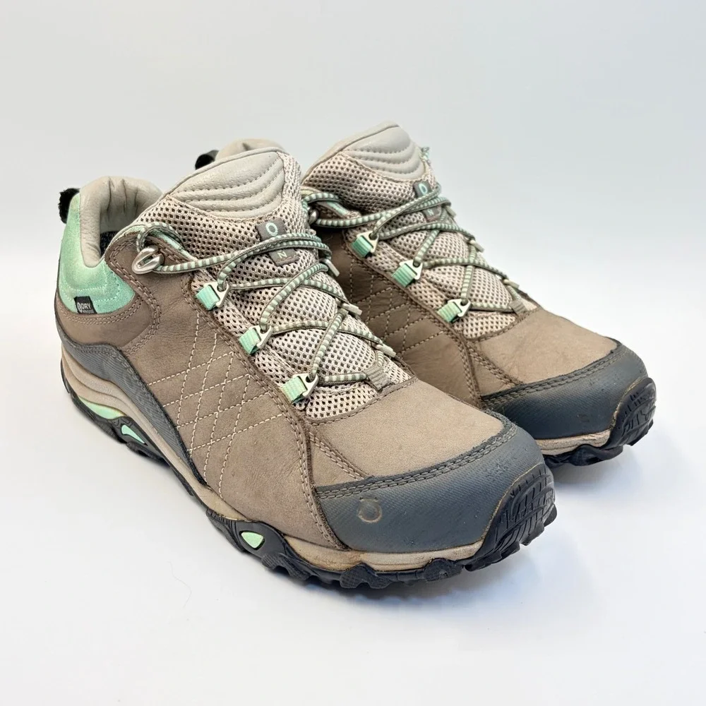 Oboz Sapphire Low B-Dry Hiking Shoes Women's‎ 9.5 Charcoal/Beach Glass